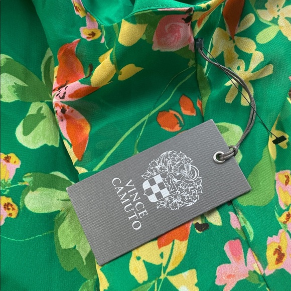 Vince Camuto Green Floral Dress - Picture 8 of 9